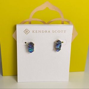NWT Kendra Scott Betty Stud Earrings in Abalone